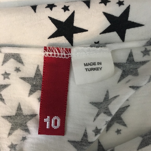 H&M Tops Hm Star Print Tee Size Poshmark